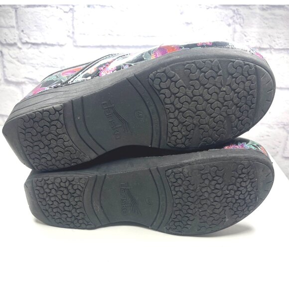 Dansko Paisley Floral Clogs Slip On Shoes Ladies 40 Nurse Professional Medical - Picture 6 of 13